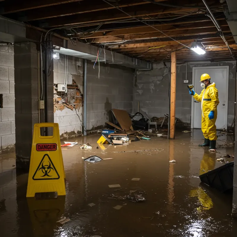 Flooded Basement Electrical Hazard in McMinn County, TN Property